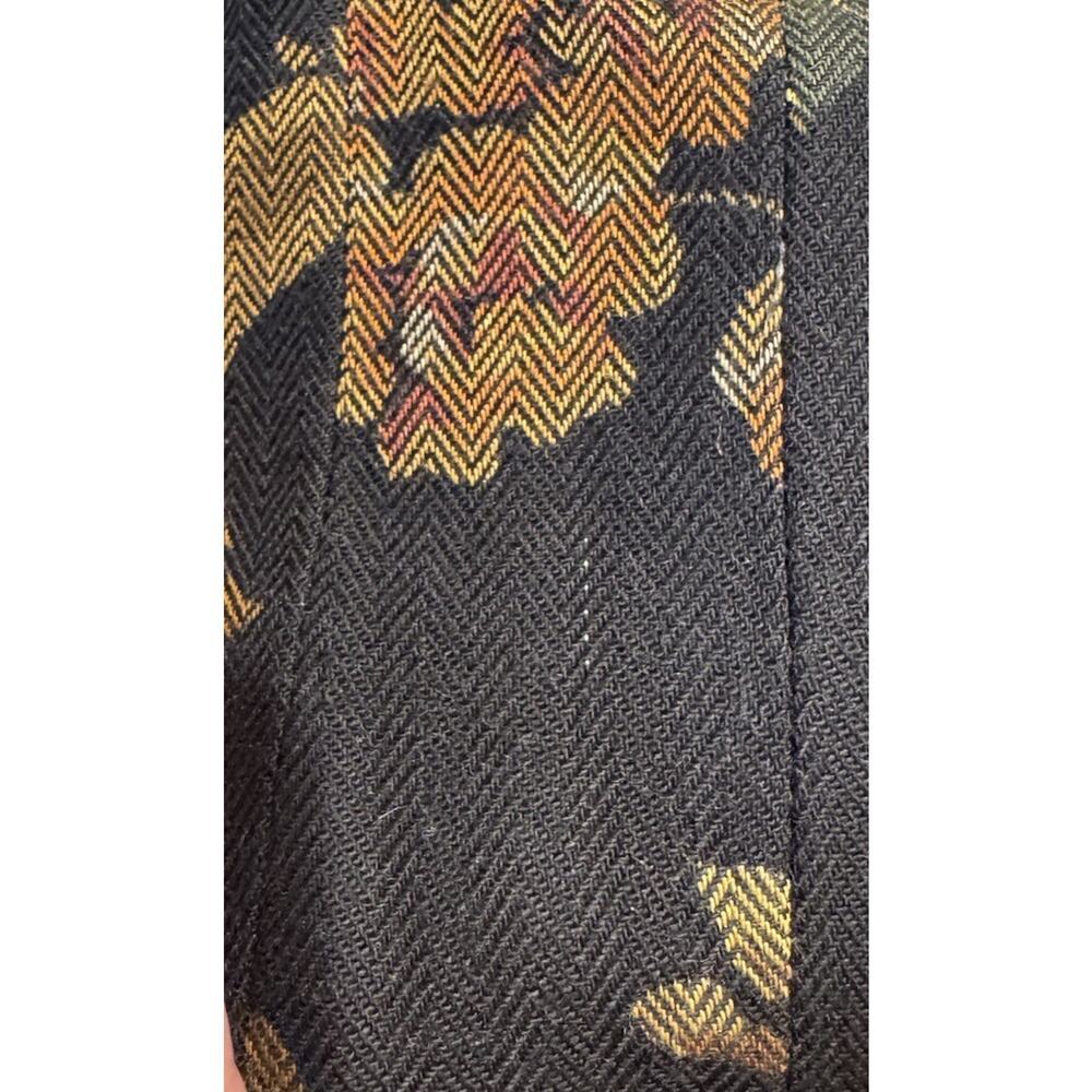 Vintage JESSICA HOWARD Button Front Black Floral Tapestry‎ Dress Buttons Maxi - Picture 13 of 14